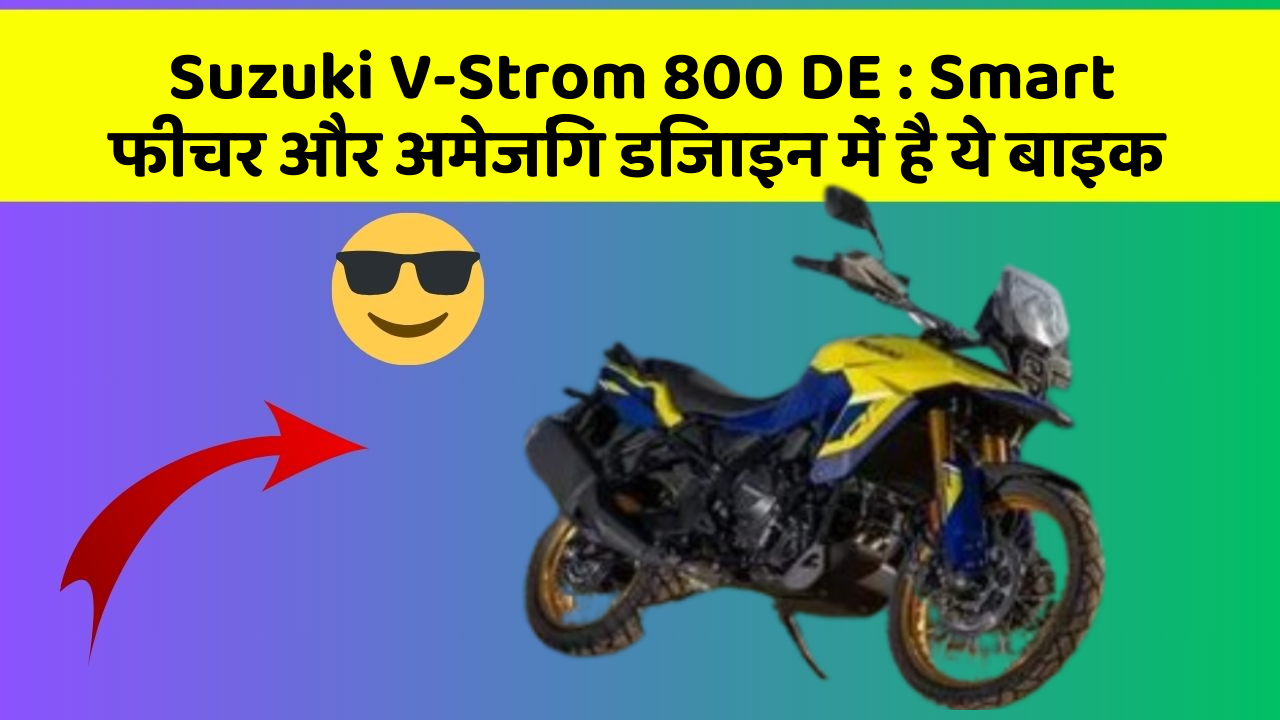 Suzuki V-Strom 800 DE : Smart फीचर और अमेजिंग डिजाइन में है ये बाइक